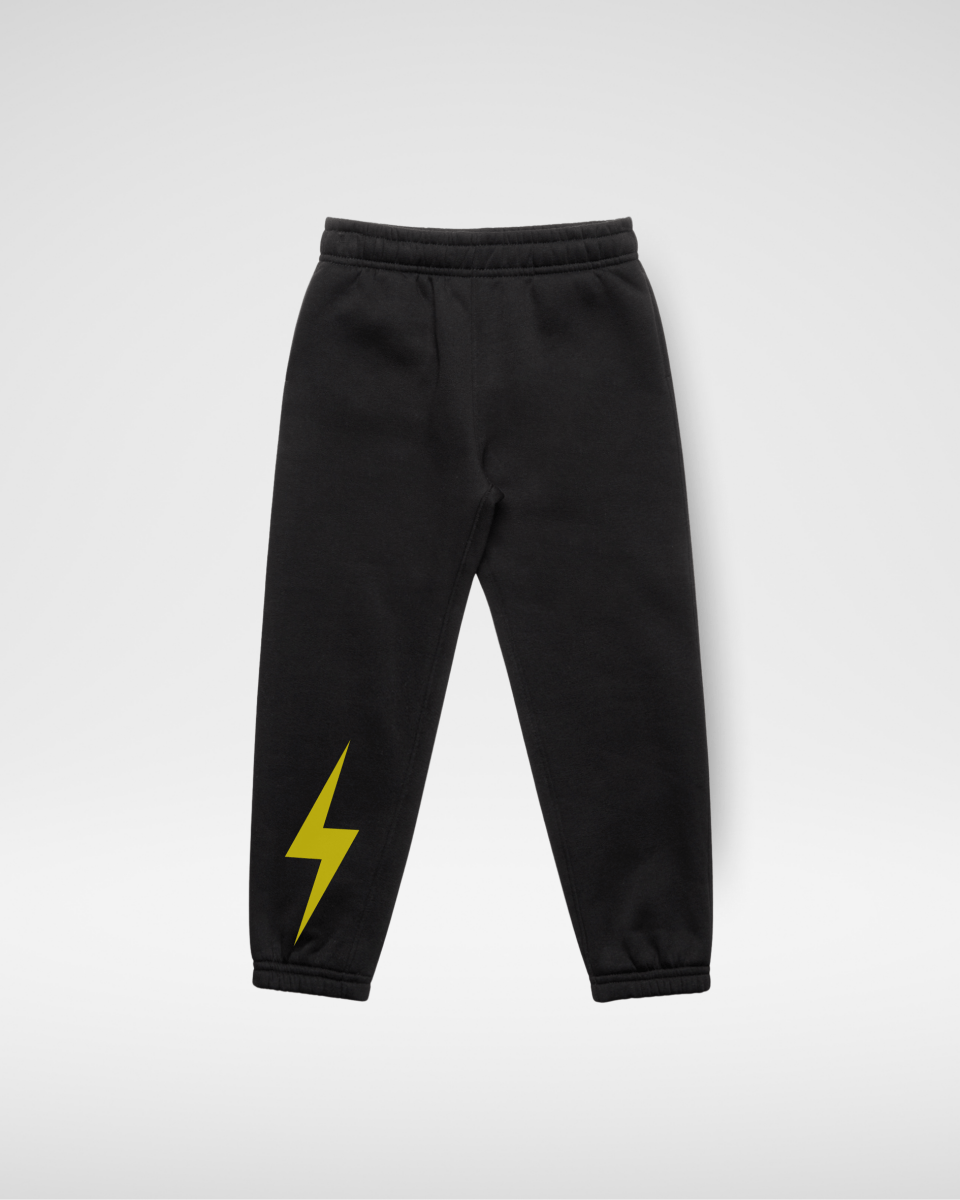 NEON SPARK TRACK PANT - BLACK