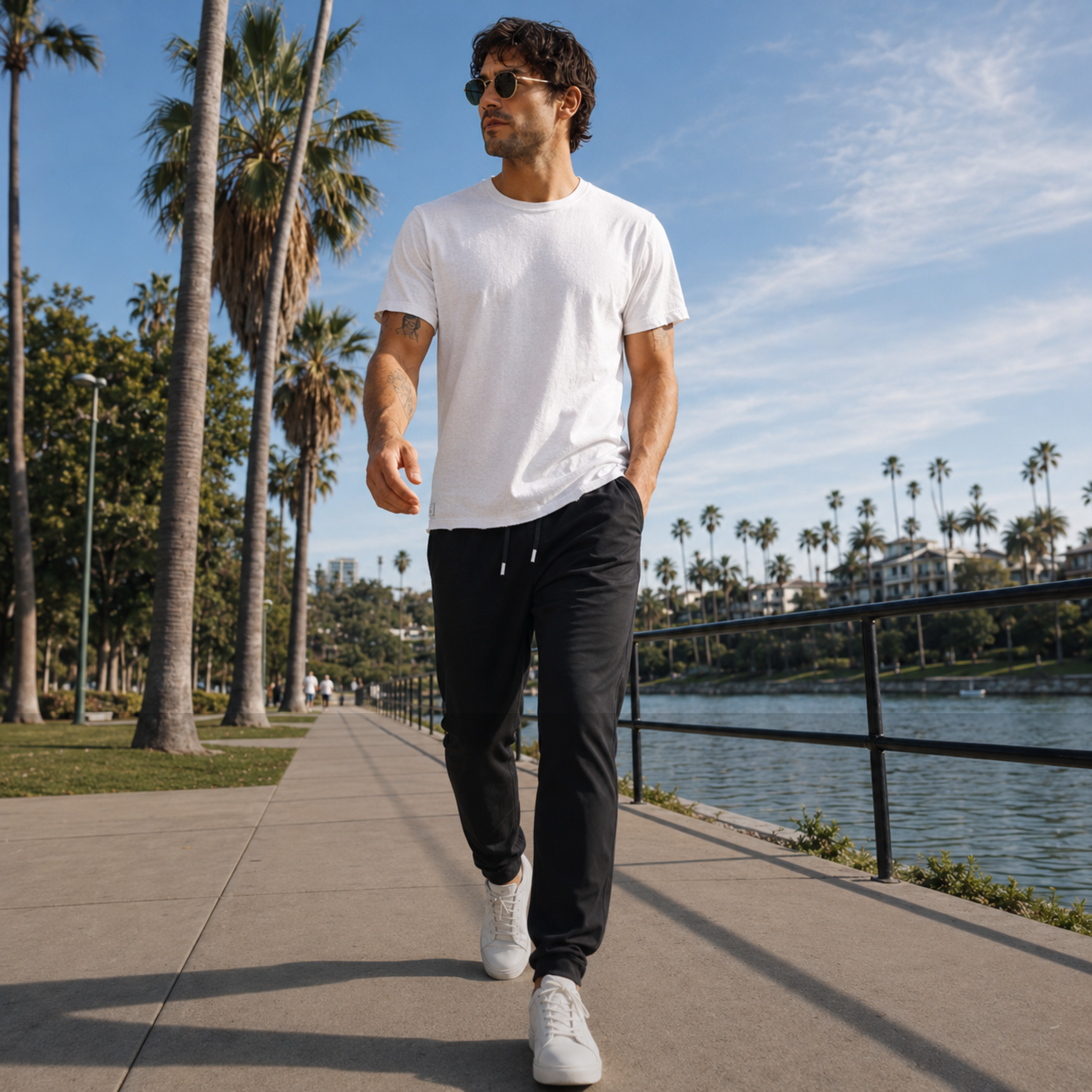 Oura (Aura) Organic Crew Tee (Snow White)