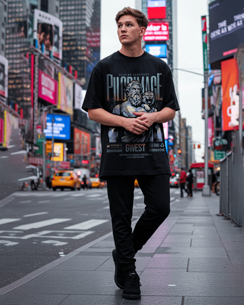 G West Pilgrimage Of Hope Oversized T-Shirt Mens
