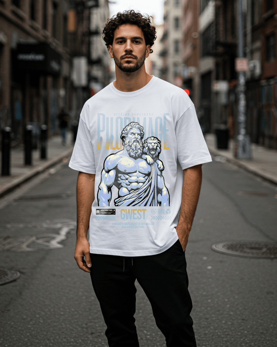 G West Pilgrimage Of Hope Oversized T-Shirt Mens