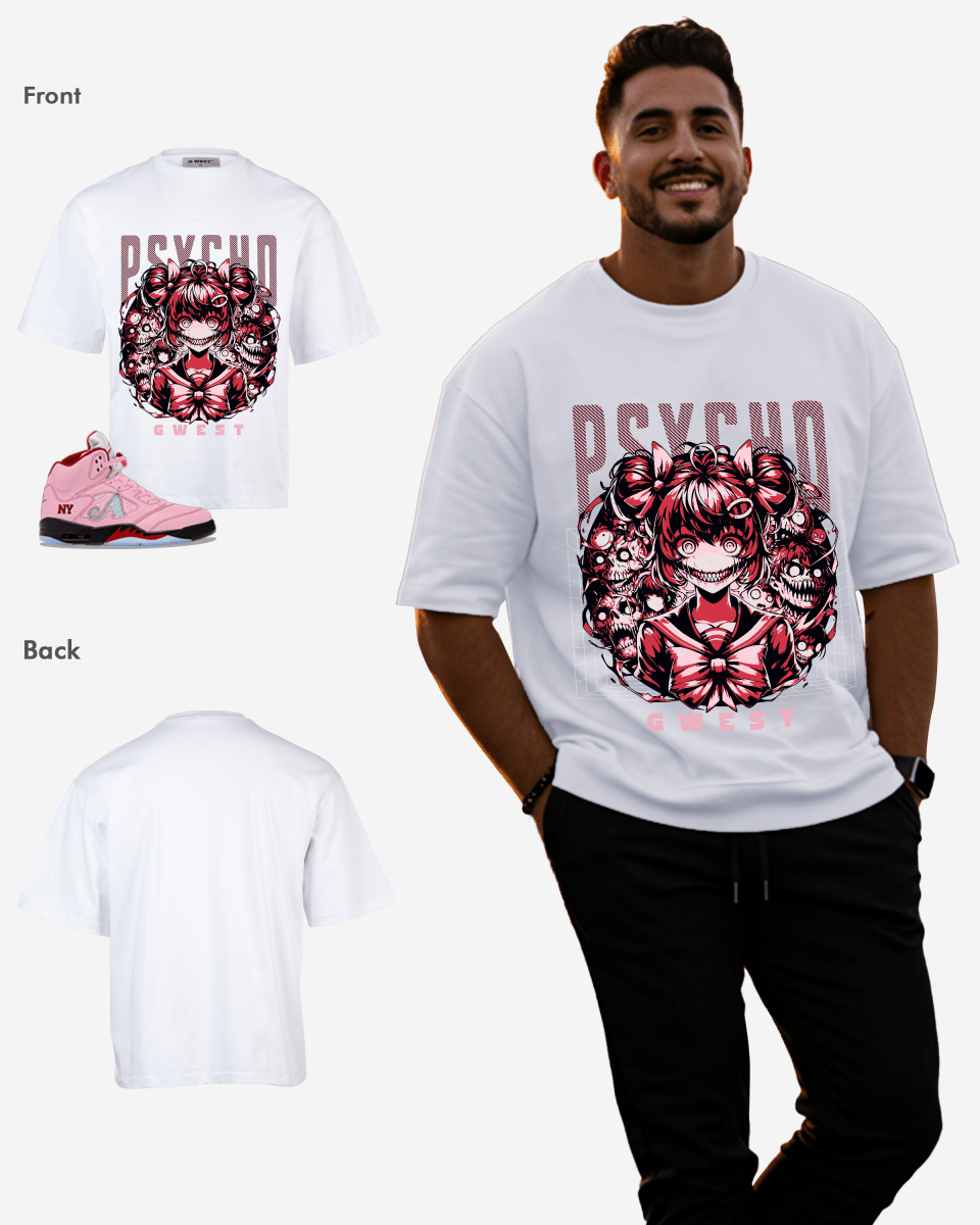 G West Psycho Madness Oversized Men's T-Shirt