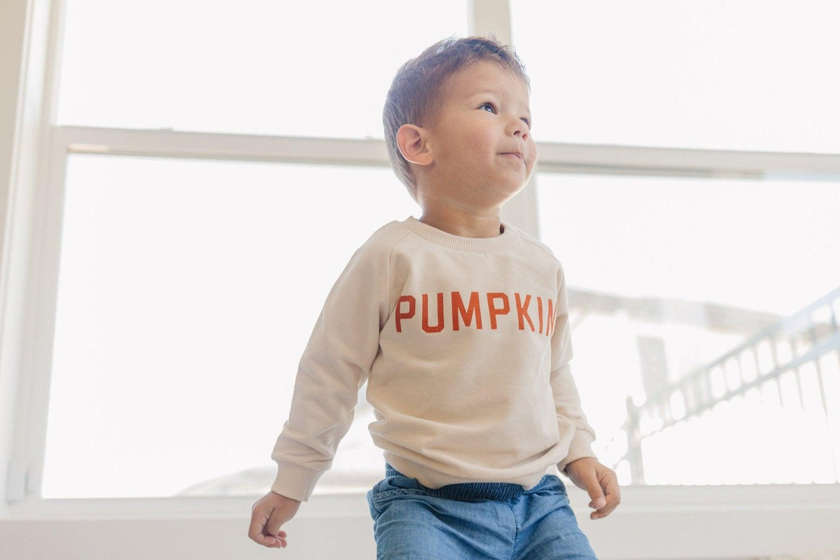 Pumpkin Organic Cotton Crewneck Sweatshirt
