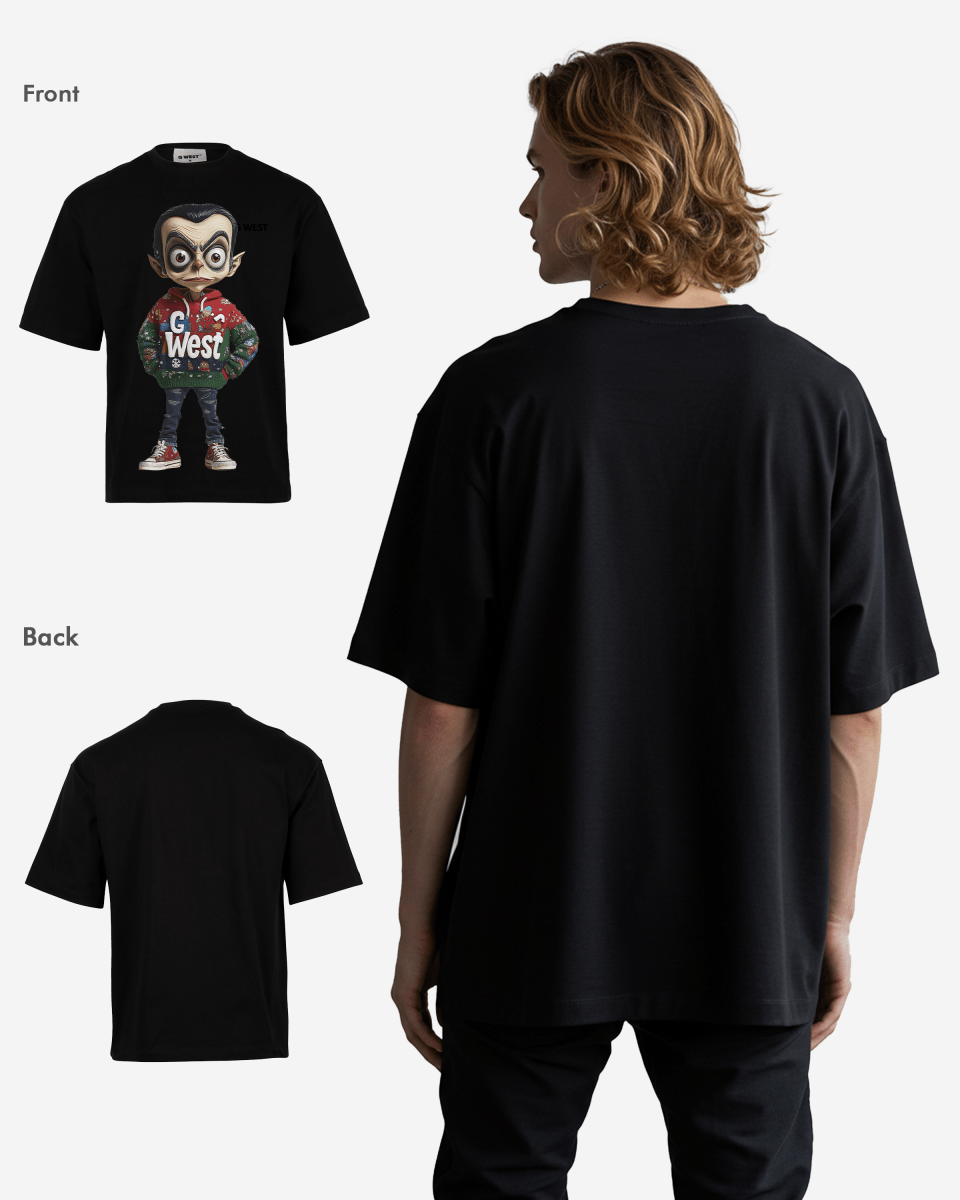 G West Quirky Claus Oversized T-Shirt Mens