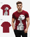 G West Mens Regular Fit Barcode Skeleton Front Graphic T Shirt : Gwpbast5053 - 3 Colors