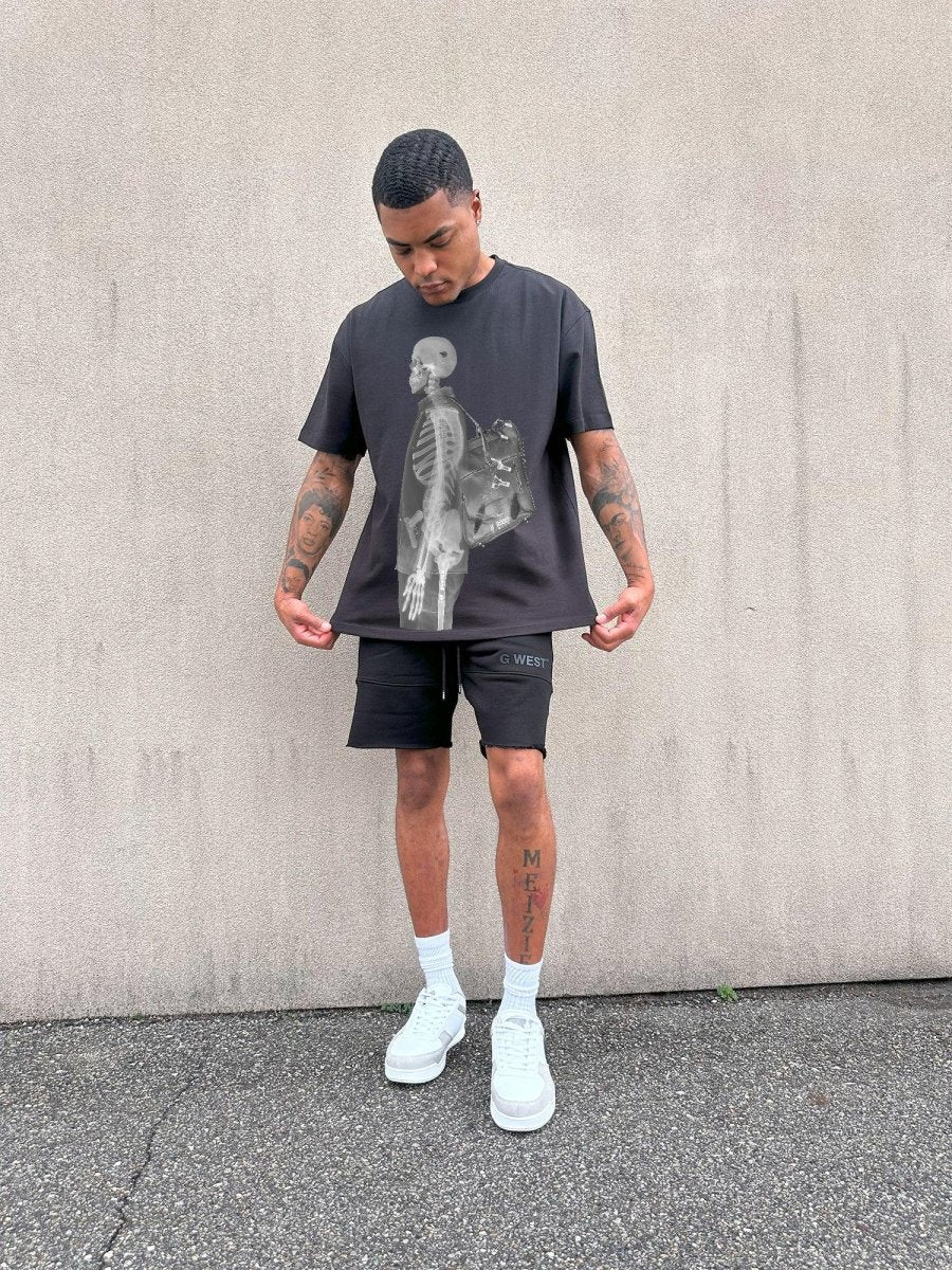 G West Mens Regular Fit Full X Ray Front Graphic T Shirt : Gwpbast5058 - 3 Colors