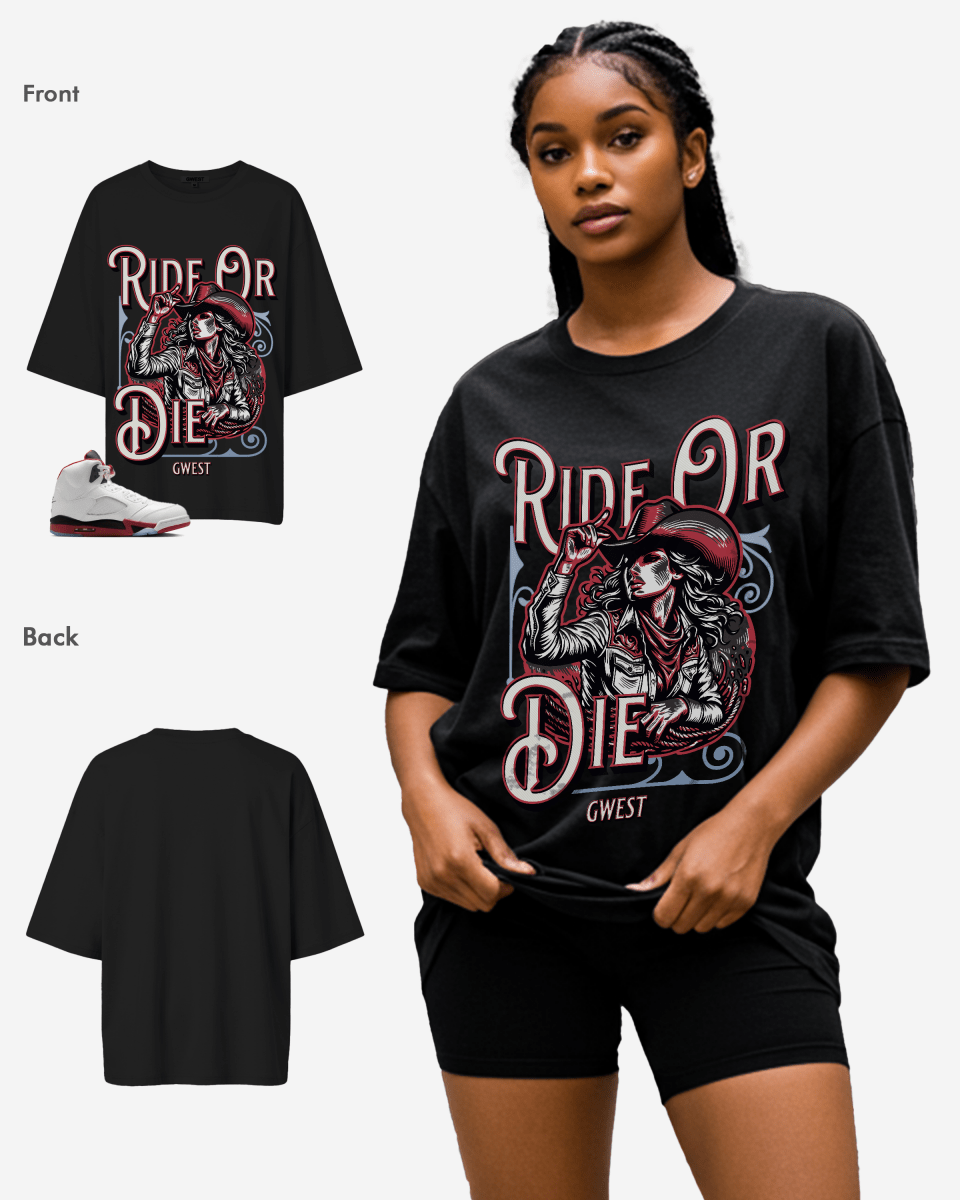 G West Ride Or Die Oversized Women's T-Shirt