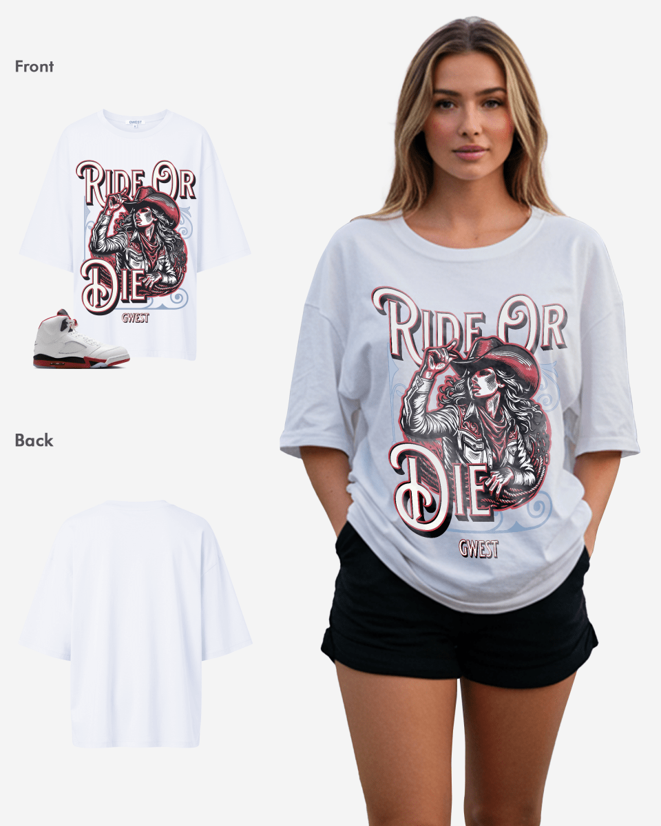G West Ride Or Die Oversized Women's T-Shirt