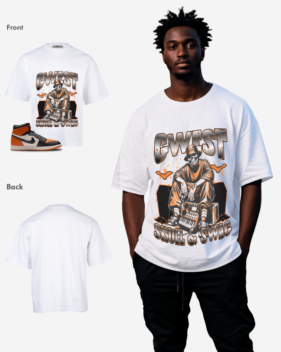 G West Skull & Swag Oversized Men's T-Shirt