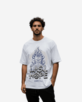 G West Skull Vintage Last Hope Oversized T-Shirt Mens