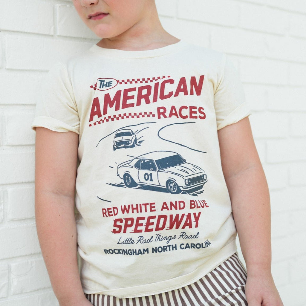 THE ALL AMERICAN RACES TEE - CREAM