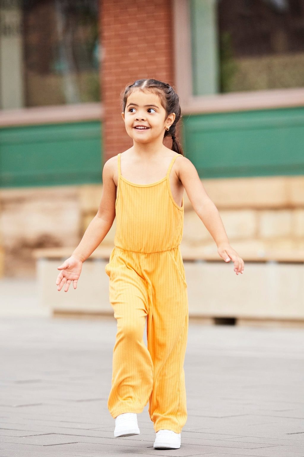 THX, It Has Pockets Romper - Orange