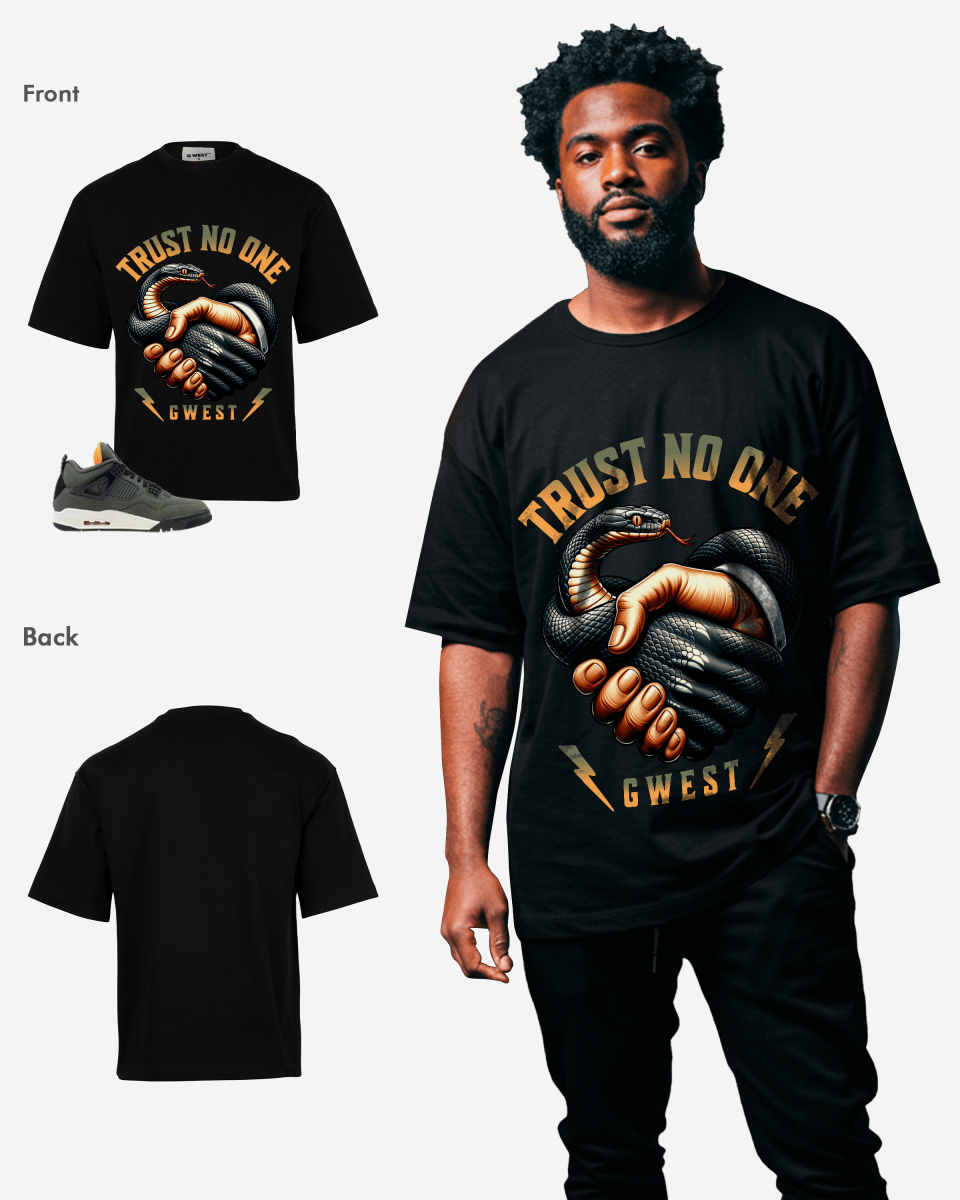G West Trust No One Oversized T-Shirt Mens