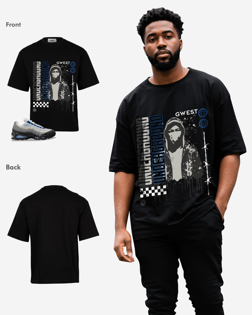 G West Underground Oversized Men's T-Shirt