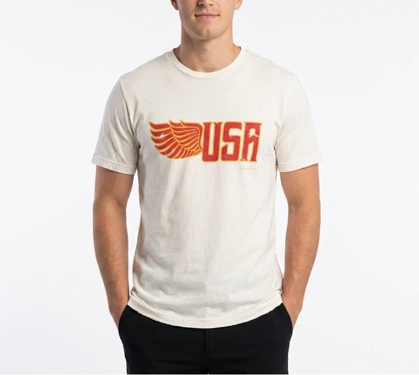 USA Organic Tee (Snow White)