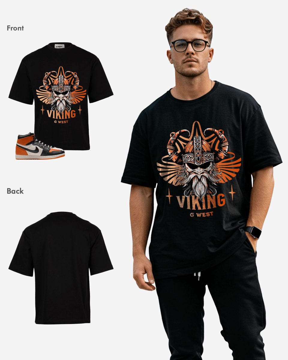 G West Viking Oversized T-Shirt Mens