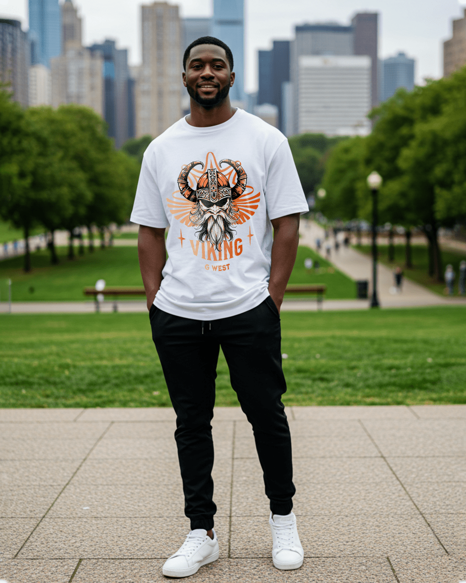 G West Viking Oversized T-Shirt Mens