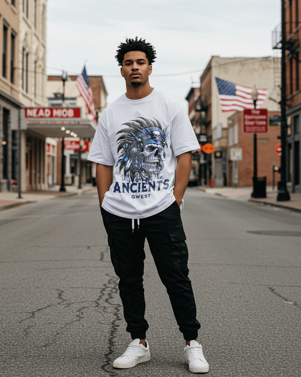 G West Wisdom Of the Ancients Oversized T-Shirt Mens