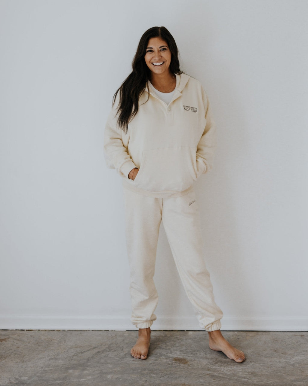 WOMENS Family Sweat Set - Cream